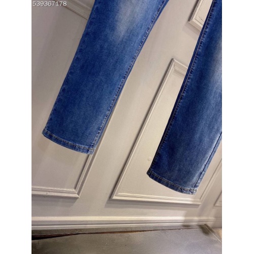 Replica Fendi Jeans For Men #886975 $50.00 USD for Wholesale