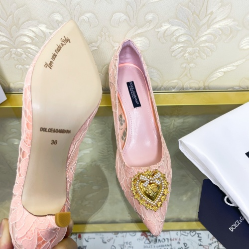 Replica Dolce & Gabbana D&G High-Heeled Shoes For Women #887609 $80.00 USD for Wholesale