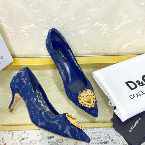 Dolce &amp; Gabbana D&amp;G High-Heeled Shoes For Women #887617 $80.00 USD, Wholesale Replica Dolce &amp; Gabbana D&amp;G High-Heeled Shoes