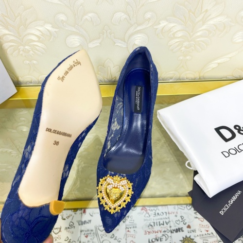 Replica Dolce & Gabbana D&G High-Heeled Shoes For Women #887617 $80.00 USD for Wholesale