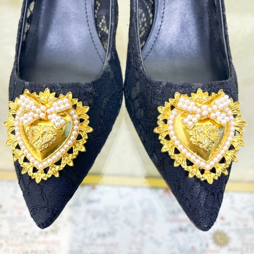 Replica Dolce & Gabbana D&G High-Heeled Shoes For Women #887618 $80.00 USD for Wholesale