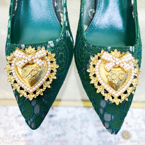 Replica Dolce & Gabbana D&G High-Heeled Shoes For Women #887619 $80.00 USD for Wholesale