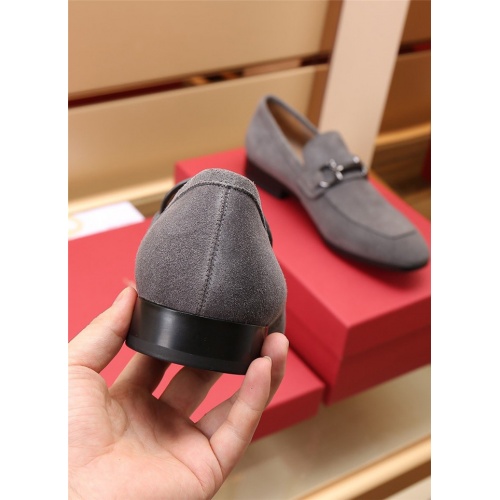 Replica Salvatore Ferragamo Leather Shoes For Men #887955 $118.00 USD for Wholesale