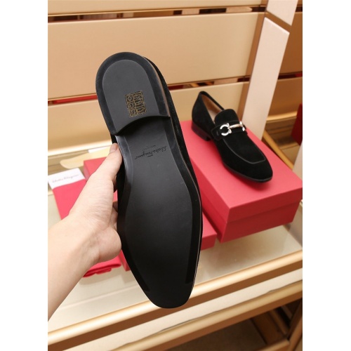 Replica Salvatore Ferragamo Leather Shoes For Men #887956 $118.00 USD for Wholesale