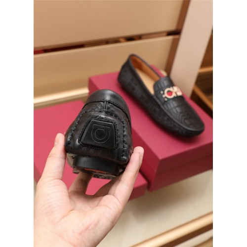 Replica Salvatore Ferragamo Leather Shoes For Men #887965 $80.00 USD for Wholesale