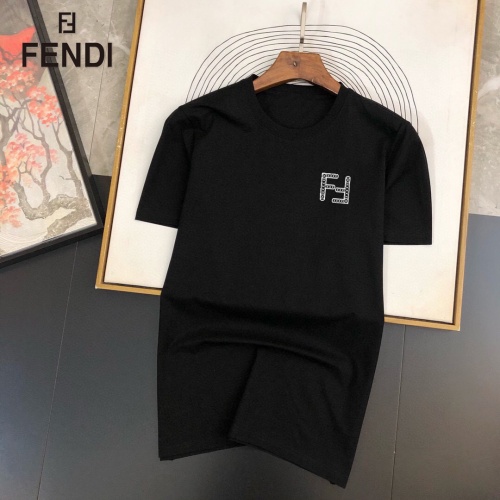 Fendi T-Shirts Short Sleeved For Men #887983 $25.00 USD, Wholesale Replica Fendi T-Shirts