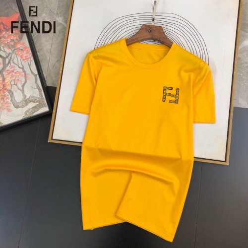 Fendi T-Shirts Short Sleeved For Men #887985 $25.00 USD, Wholesale Replica Fendi T-Shirts