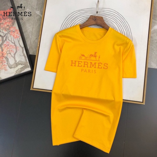 Hermes T-Shirts Short Sleeved For Men #888083 $25.00 USD, Wholesale Replica Hermes T-Shirts