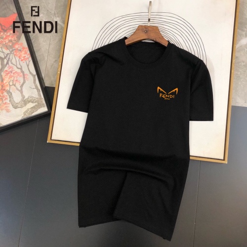 Fendi T-Shirts Short Sleeved For Men #888091 $25.00 USD, Wholesale Replica Fendi T-Shirts