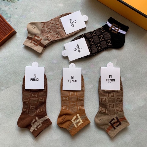 Replica Fendi Socks #888248 $27.00 USD for Wholesale