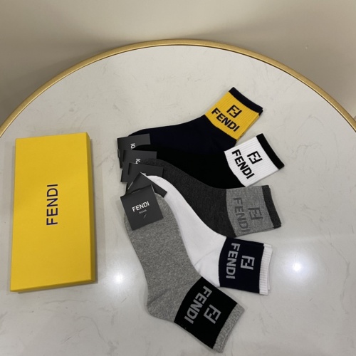 Replica Fendi Socks #888250 $27.00 USD for Wholesale