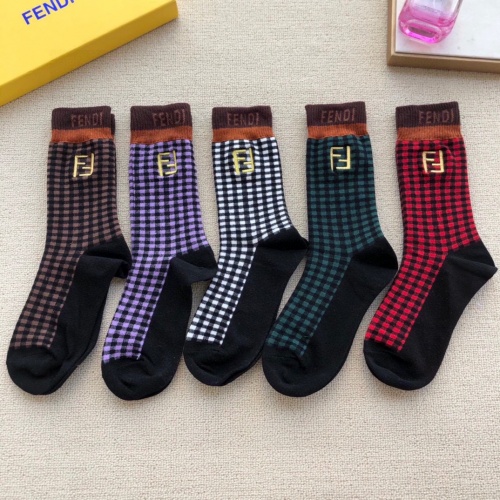 Fendi Socks #888383 $30.00 USD, Wholesale Replica Fendi Socks