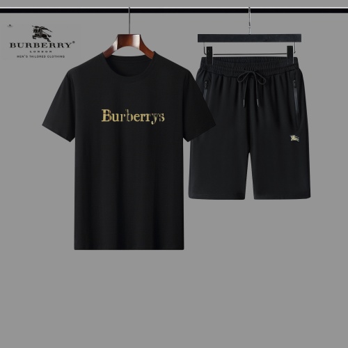Burberry Tracksuits Short Sleeved For Men #888477 $56.00 USD, Wholesale Replica Burberry Tracksuits