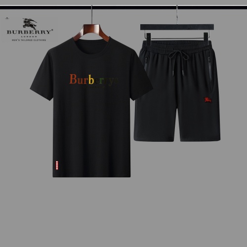 Burberry Tracksuits Short Sleeved For Men #888496 $56.00 USD, Wholesale Replica Burberry Tracksuits