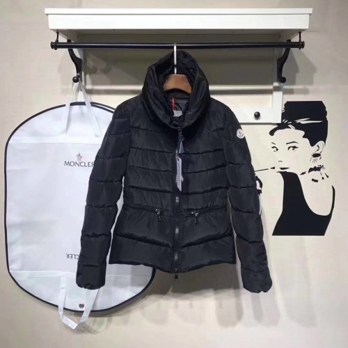 Moncler Down Feather Coat Long Sleeved For Women #888989 $142.00 USD, Wholesale Replica Moncler Down Feather Coat