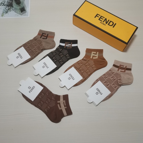 Replica Fendi Socks #889055 $27.00 USD for Wholesale