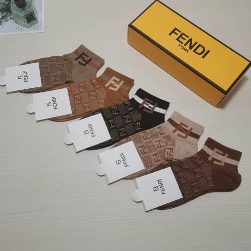 Replica Fendi Socks #889055 $27.00 USD for Wholesale