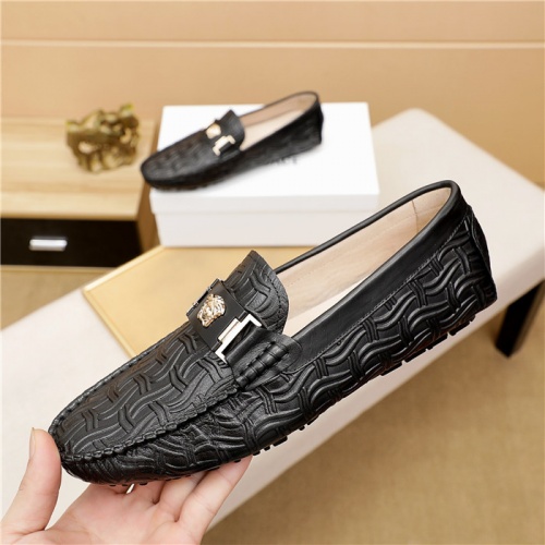 Replica Versace Leather Shoes For Men #889431 $68.00 USD for Wholesale