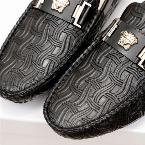 Replica Versace Leather Shoes For Men #889431 $68.00 USD for Wholesale