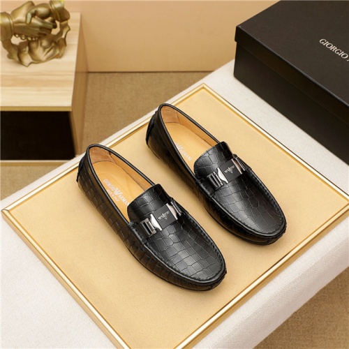 Armani Leather Shoes For Men #889436 $68.00 USD, Wholesale Replica Armani Leather Shoes