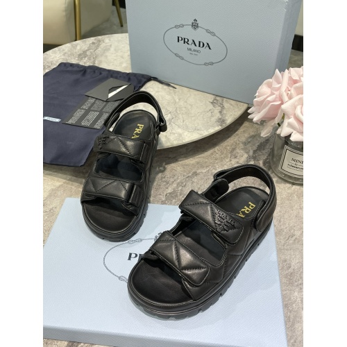 Replica Prada Sandal For Women #889736 $102.00 USD for Wholesale