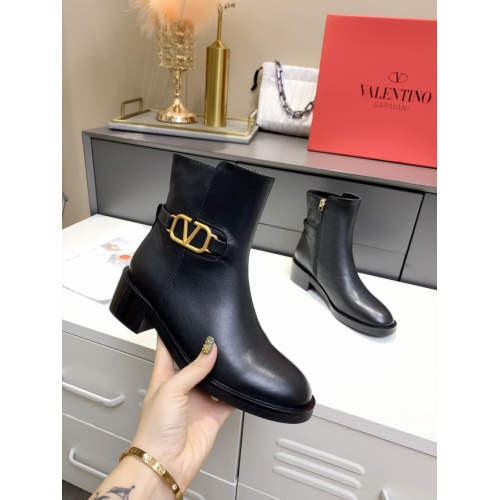 Replica Valentino Boots For Women #889809 $98.00 USD for Wholesale