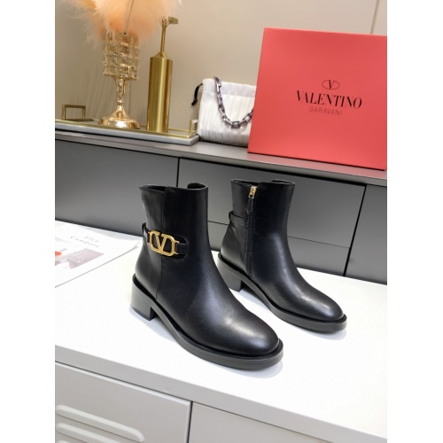 Replica Valentino Boots For Women #889809 $98.00 USD for Wholesale