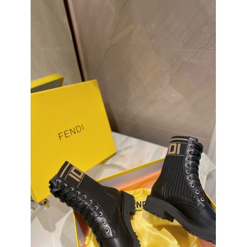 Replica Fendi Fashion Boots For Women #889887 $99.00 USD for Wholesale