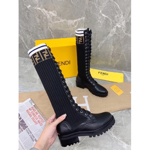 Replica Fendi Fashion Boots For Women #889893 $106.00 USD for Wholesale