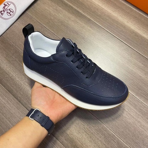Replica Hermes Casual Shoes For Men #890213 $82.00 USD for Wholesale