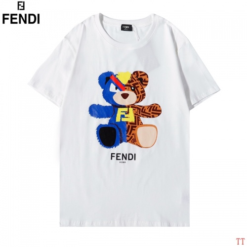 Fendi T-Shirts Short Sleeved For Men #890413 $29.00 USD, Wholesale Replica Fendi T-Shirts