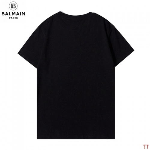 Replica Balmain T-Shirts Short Sleeved For Men #890436 $25.00 USD for Wholesale