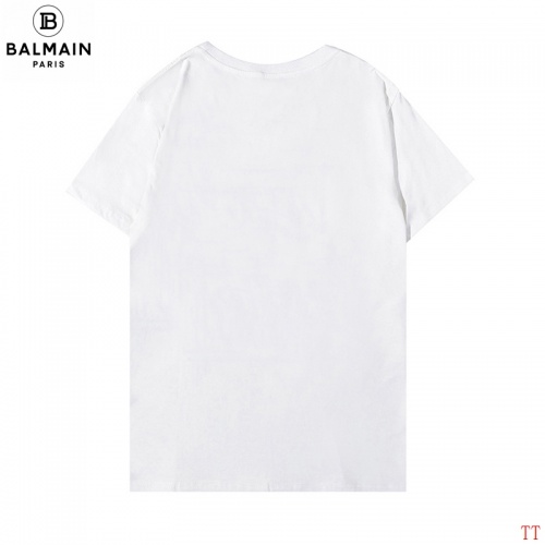 Replica Balmain T-Shirts Short Sleeved For Men #890437 $27.00 USD for Wholesale