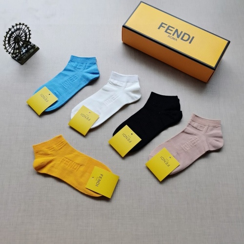 Replica Fendi Socks #890536 $27.00 USD for Wholesale