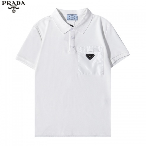 Prada T-Shirts Short Sleeved For Men #891020 $39.00 USD, Wholesale Replica Prada T-Shirts