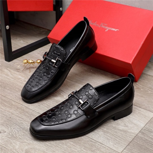Salvatore Ferragamo Leather Shoes For Men #891159 $80.00 USD, Wholesale Replica Salvatore Ferragamo Leather Shoes