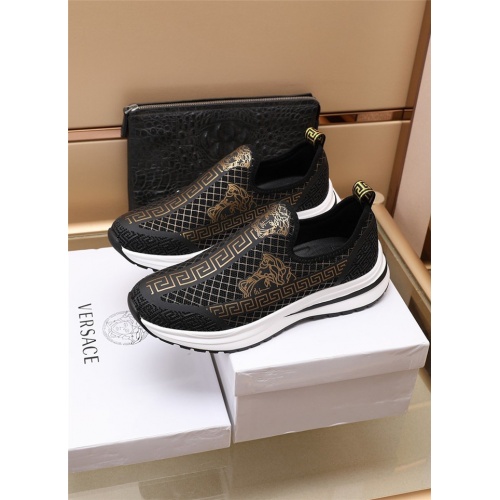 Replica Versace Casual Shoes For Men #891175 $82.00 USD for Wholesale