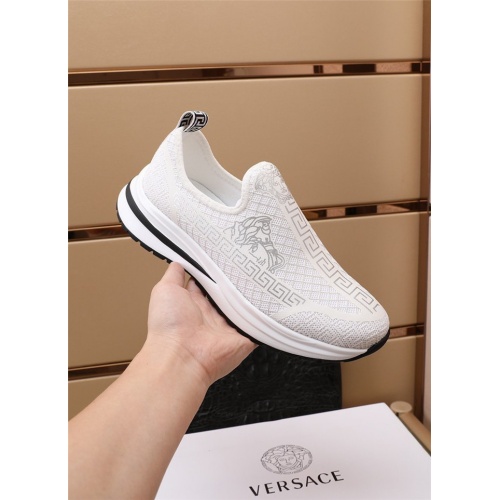 Replica Versace Casual Shoes For Men #891176 $82.00 USD for Wholesale