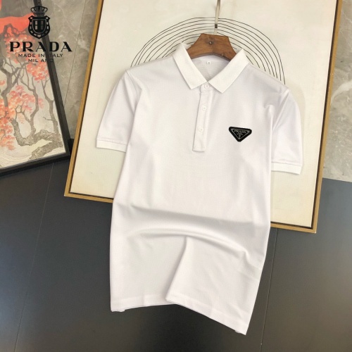 Prada T-Shirts Short Sleeved For Men #891381 $29.00 USD, Wholesale Replica Prada T-Shirts