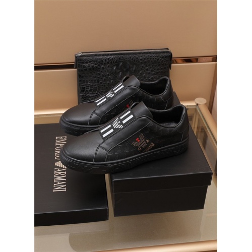 Replica Armani Casual Shoes For Men #891412 $80.00 USD for Wholesale
