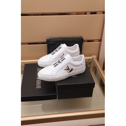 Replica Armani Casual Shoes For Men #891413 $80.00 USD for Wholesale