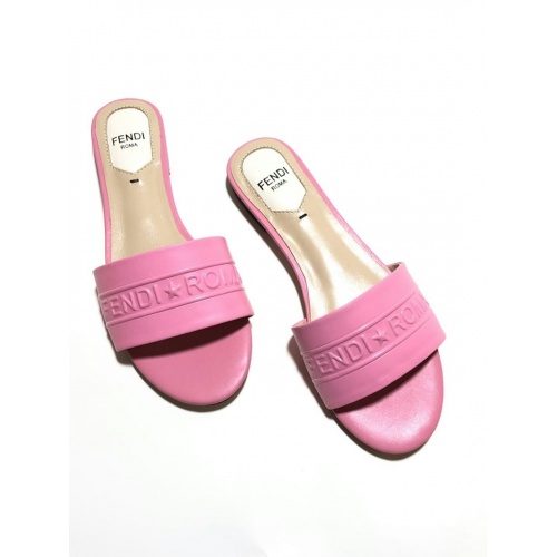 Fendi Slippers For Women #891501 $56.00 USD, Wholesale Replica Fendi Slippers