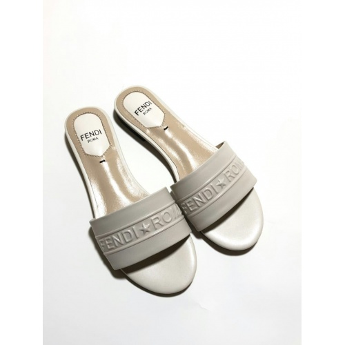 Fendi Slippers For Women #891503 $56.00 USD, Wholesale Replica Fendi Slippers