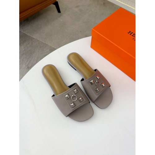 Replica Hermes Slippers For Women #891538 $68.00 USD for Wholesale