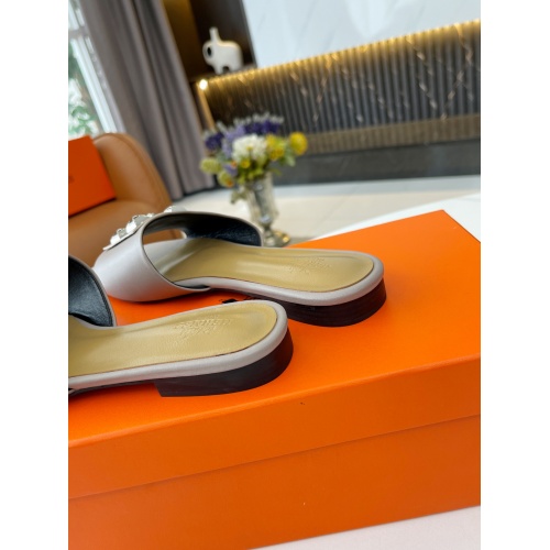 Replica Hermes Slippers For Women #891538 $68.00 USD for Wholesale