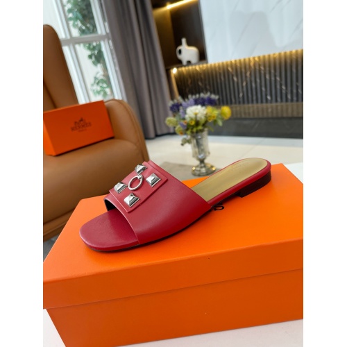 Replica Hermes Slippers For Women #891539 $68.00 USD for Wholesale