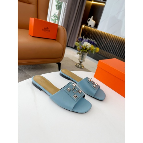 Replica Hermes Slippers For Women #891541 $68.00 USD for Wholesale