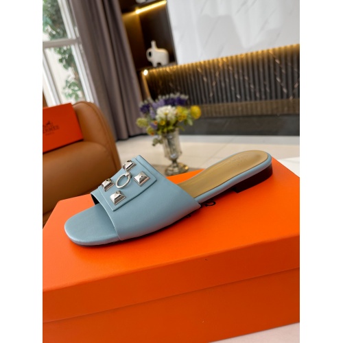 Replica Hermes Slippers For Women #891541 $68.00 USD for Wholesale