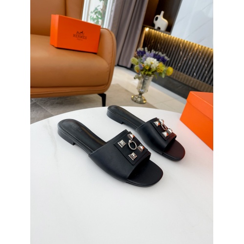 Replica Hermes Slippers For Women #891542 $68.00 USD for Wholesale