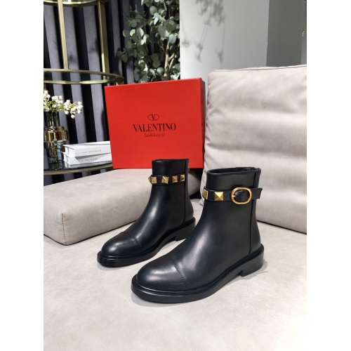 Valentino Boots For Women #891603 $100.00 USD, Wholesale Replica Valentino Boots